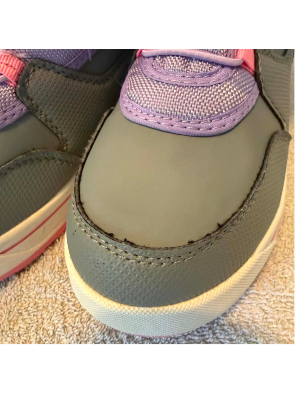 Girls Wonder Nation Waterproof Snow Boots Size 2 Purple Grey - Picture 8 of 15
